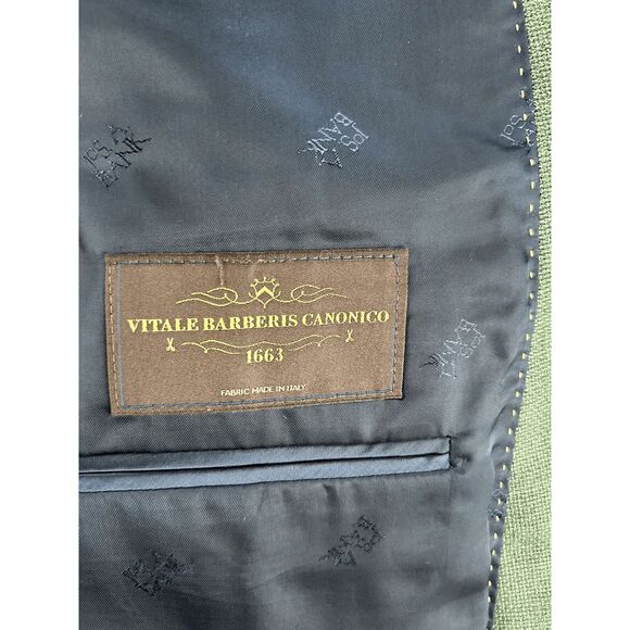 Jos A. Bank Reserve Olive Green 100% Wool Sport Coat/Blazer Size 42L - Picture 6 of 11